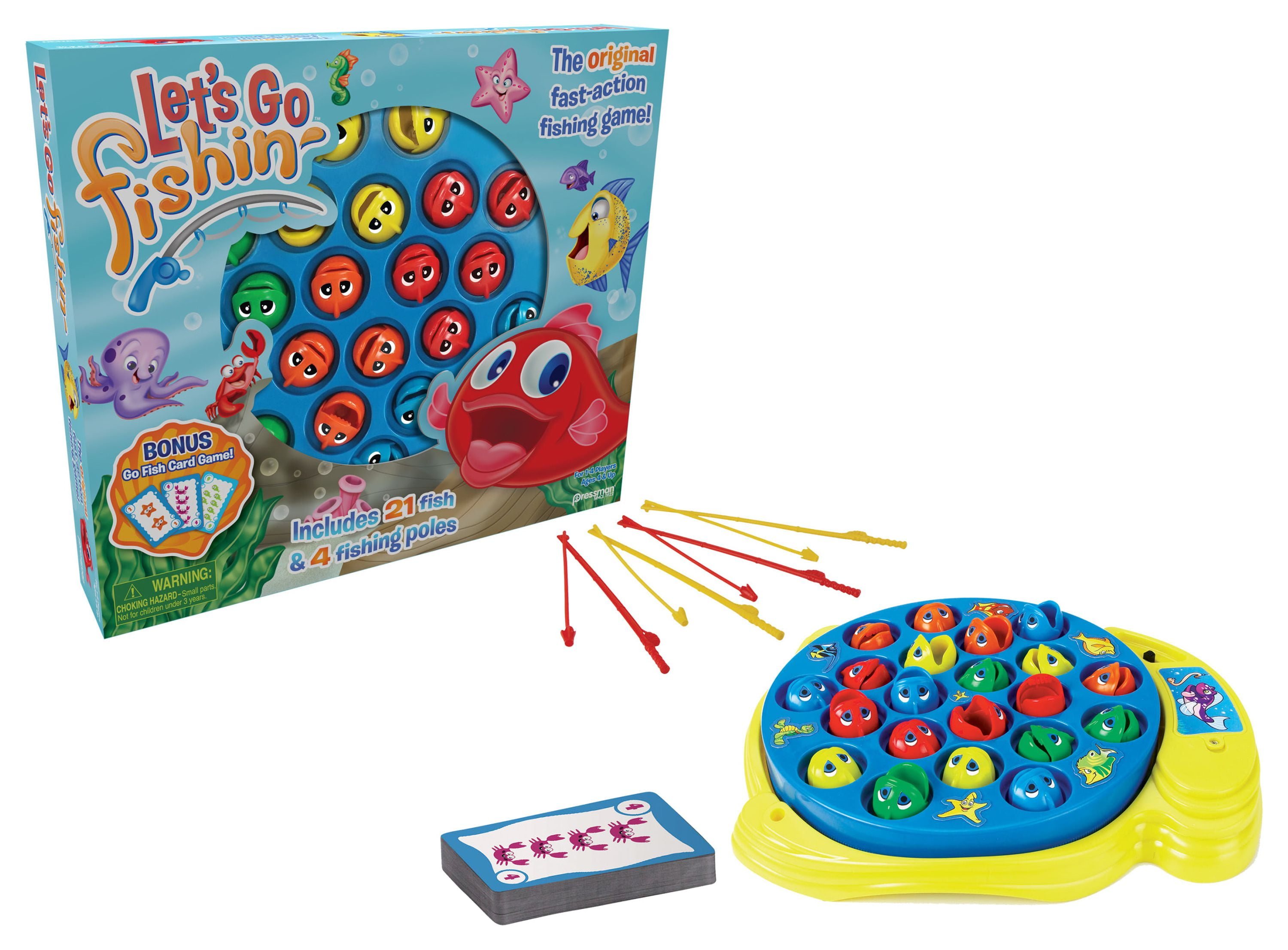 Pressman Shark Bite with Let's Go Fishin' Card Game ( Exclusive)