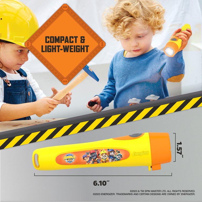 Energizer PAW Patrol Kids Flashlights 2-Pack – Marshall & Skye LED Squeeze Lights, Batteries Included