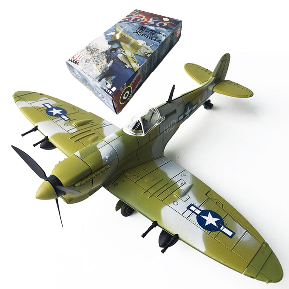  TOY PLAYER Spitfire Fighter Plane Jet Buliding Set, Military Airplanes  Model, Gift for Boys Age 6 7 8 9 10 11 12 and WW2 Military SetCollectors &  Enthusiasts : Toys & Games