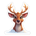 thumbnail image 4 of Cartoon Deer Stickers, Waterproof Christmas Sticker for Water Bottle Laptop Phone Cases Planner Skateboard Luggage Helmet Party Favor Decor, Ideal for Adults Teens Teacher Rewards, 4 of 9