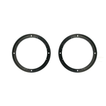 Metra - 1/2" Vehicle Speaker Spacers (2-Pack) - Black