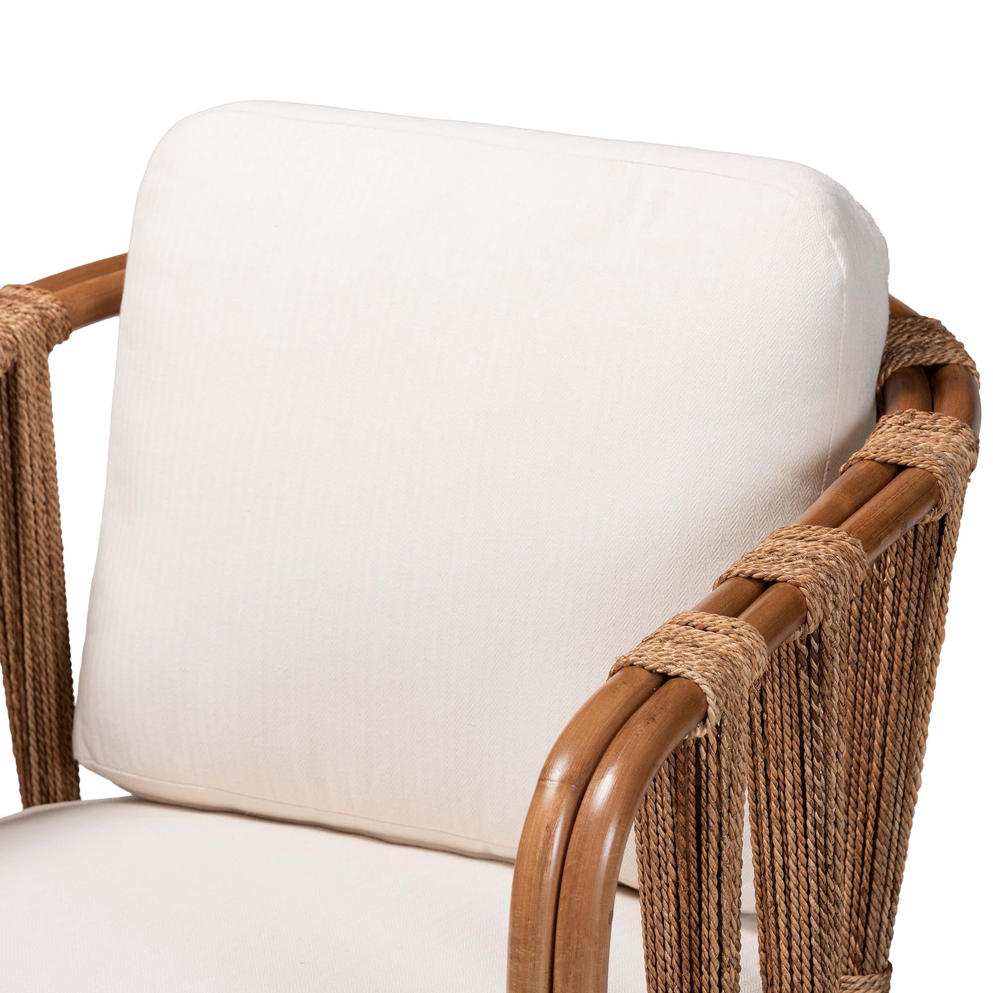 bali & pari Westham Boho Arm Chair, Brown