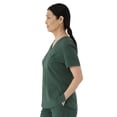 thumbnail image 2 of ave. Lex Women's Three Pocket V-Neck Tunic Scrub Top in Hunter, XXS, 2 of 6