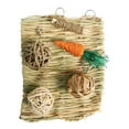 thumbnail image 4 of Cama de Hierba Portátil con Bolas de Hierba, Cama de Hierba Tejida de Paja, Almohadilla para Dormir, Juguetes para Masticar Conejos para Conejo, Hámst , 6 uds estilo G Yinane Juguetes de conejo, 4 of 8