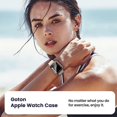 thumbnail image 5 of [2 in 1] KOMI Waterproof Case for Apple Watch Series 9 8 7 41mm, 360° All-Round Protective Hard PC Front & Back Bumper with HD Tempered Glass Screen Protector for iWatch Cover Accessories Women Men, 5 of 7