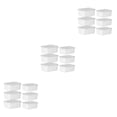 thumbnail image 1 of Toystoory Recipiente de plástico de alimentaria con tapa transparente - Seguridad y frescura Contenedor de alimentos que ahorra espacio Blanco 6 Type1 NO1, 1 of 6
