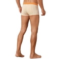 thumbnail image 3 of INSPIRE CHIC Men's Striped Stretch Waistband Comfortable Mid-Waisted Boxer Underwear 30 Light Yellow, 3 of 5