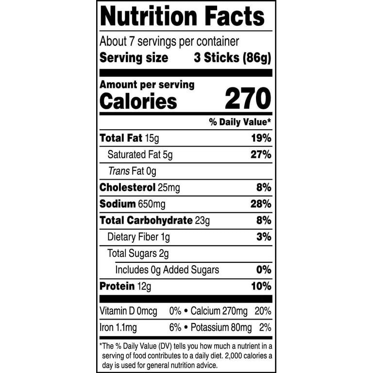 Fried Mozzarella Cheese Sticks Nutrition Facts Home Alqu