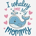 thumbnail image 3 of CafePress - Whale I Love My Mommy Kids Baseball T Shirt - Kids Cotton Baseball Jersey, 3/4 Sleeve Shirt, 3 of 4