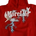 thumbnail image 3 of More Life Let Us Live Men's Red Hoodie (Small), 3 of 4