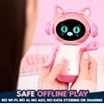 thumbnail image 5 of emotoBOT COR-A Interactive Robot Kids’ Toy, Pink, Touch-and Sound-Responsive Robot with Movement, LED Face, 100+ Ways to Play, No Wi-Fi, No AI, Rechargeable, Ages 6 up, 5 of 9