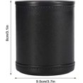 thumbnail image 2 of Cortador de dados de cuero, cortador de dados profesional, taza de dados de cuero insonorizada con 5 dados rojos, ideal para juegos de entretenimiento, bar, viajes, fiesta (negro), 2 of 5