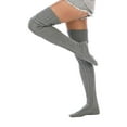 thumbnail image 3 of LAVA 2 Pairs Women's Cable Knitted Thigh High Socks Over the Knee High Boot Socks Extra Long Winter Leg Warmers Gray, 3 of 9