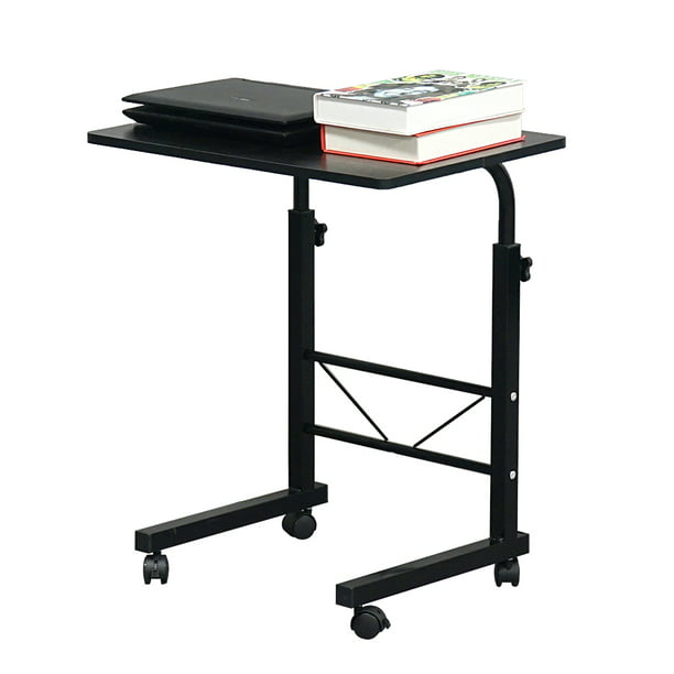 Adjustable laptop table Rolling Standing Computer Desk 