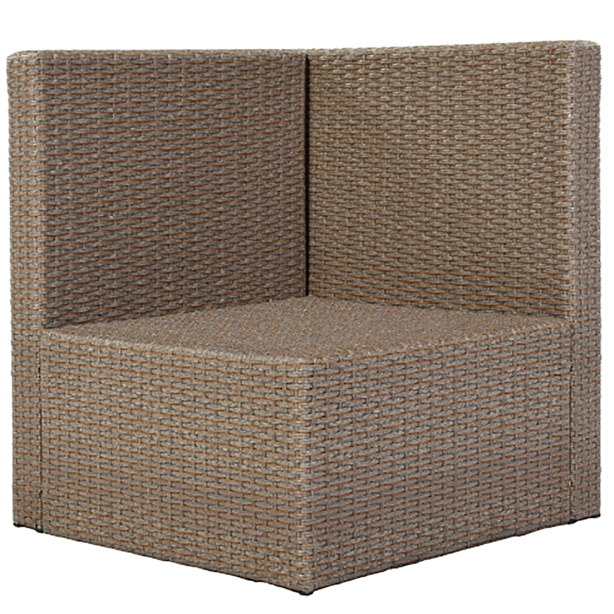 Kadyn Patio Furniture Set 6 Piece All Weather PE Wicker Rattan Outdoor Combo Sofa with Rectangular Table and Chairs for Backyard Porch, Brown Wicker, Brown Wicker + Beige Cushions Kadyn Patio Furniture Set 6 Piece All Weather PE Wicker Rattan Outdoor Combo Sofa with Rectangular Table and Chairs for Backyard Porch, Brown Wicker, Brown Wicker + Beige Cushions