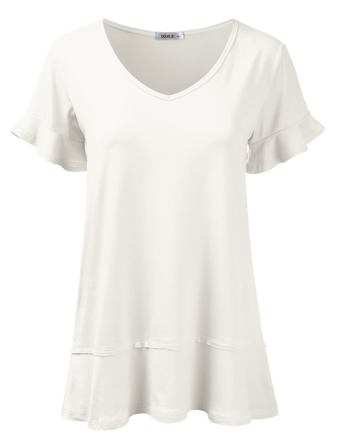 White flowy top short sleeve Clearance