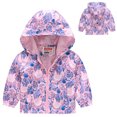 thumbnail image 2 of Lkhaha 2025 Boys Jackets Flower Butterfly Zipper Hooded Lightweight Windproof With Pocket Children's Outfits Size 4-5 Years, 2 of 4