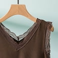 thumbnail image 4 of Tank Tops for Women Double V Neck Lace Inner Sleeveless Summer Tops, 4 of 6