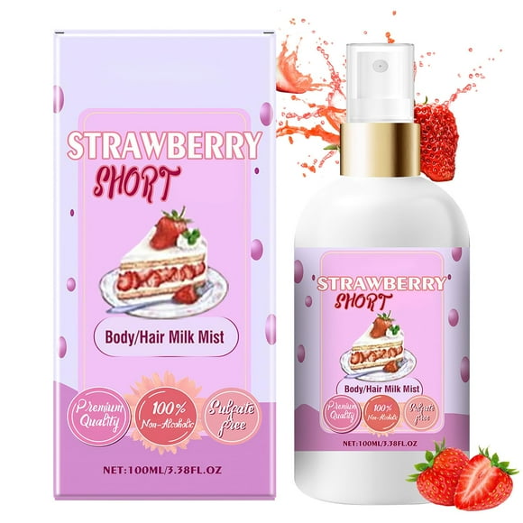 Spray de leche para cuerpo y cabello Chinosuo Strawberry Shortcake