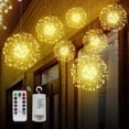 thumbnail image 2 of 4PCS 200LED String Lights LED Copper Wire Battery Operated Hanging Fairy Lights with Remote Timer Wedding Christmas Decorative Hanging Lights for Party Patio Garden Bedroom Indoor Outdoor, 2 of 12