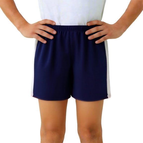 Ticikt Boys Gym Shorts - Active Mesh Training Basketball Workout Running Gym Athletic Shorts - Youth Kids Activewear,Color:Navy,7-8 Years