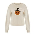 thumbnail image 4 of Ichuanyi Womens Fall Tops, Halloween Fashion Women's Casual Long Sleeve Printed Ladies Sweatshirts Tops, 4 of 9