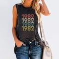 thumbnail image 2 of Babysbule Womens Tank Tops 39th Birthday Gift T Shirt for Women Vintage 1982 Original Parts Tee Cute vest, 2 of 4