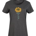 thumbnail image 3 of Instant Message - Faith Sunflower Stem - Women's Any Way Dress, 3 of 6