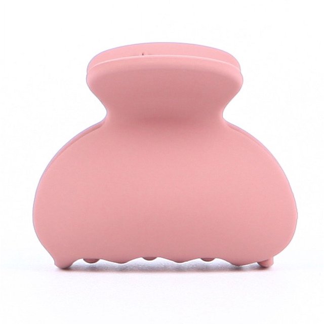 pinzas para el cabello mate, simples y mate, semicirculares, color caramelo, 4 cm, pinzas de plátano de moda antideslizantes para todo tipo de cabello, material plástico.