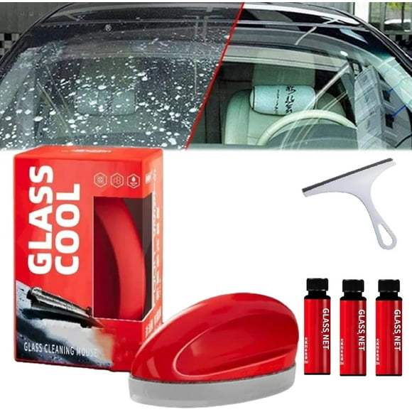 2024 New Windshield Cleaner, Powerful Glass Oil Film Remover, Glass Cool Windshield Cleaner, Auto Glass Oil Film Cleaner, Windshield Oil Film Remover, Glass Cleaning Mouse (1PC)