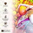 thumbnail image 3 of Naturally Sensible The Original Eco Friendly See Through Grocery Washable and Reusable Produce Bags - Soft Premium Lightweight Nylon Mesh Large - 12x14in - Set of 5 (Red, Yellow, Green, Blue, Purple), 3 of 10