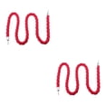 thumbnail image 4 of Injueey Cuerda de barrera Control de multitudes Puntal de cola Cuerda trenzada con ganchos Rojo Rojo 1.5 m 2Conjunto, 4 of 6