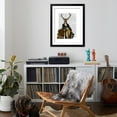 thumbnail image 4 of Art.com Deer and Chair Full Art Print by Fab Funky, Black Frame Wall Art, 32" x 40", 4 of 5