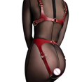 thumbnail image 5 of Sexy Bdsm Leather Harness Women Set Bra Body Lingerie Bondage Garter Belt Leg Tight Stockings With Belt Set Sex Shop,Sex toy, 5 of 5