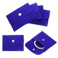thumbnail image 1 of Uxcell 6 Pcs Bolsas de Joyería de Terciopelo con Botón a Presión 3x3.9 Pulgadas, Azul, 1 of 7