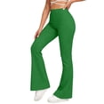 thumbnail image 3 of TaTaai Women's Flared Yoga Pants High Waist Tummy Control Bootcut Leggings Scrunch Butt Lift Sports Gift, 3 of 9