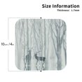 thumbnail image 2 of Leather Coasters with Heat-resistant for Drinks, Christmas Deer Pattern Cup Coasters Cup Pad Mat for Tabletop Protection, Coffee Table, Office Desk and Housewarming Gift, 2 of 5