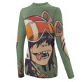 thumbnail image 5 of Gorillaz Women's Sunscreen Shirt Long Sleeve Workout Tops Crewneck Soft Comfy Tees Casual T-Shirt L, 5 of 7