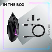 Logitech G502 X PLUS LIGHTSPEED Wireless RGB Gaming Mouse - Optical mouse with LIGHTFORCE hybrid switches, LIGHTSYNC RGB, HERO 25K gaming sensor, compatible with PC - macOS/Windows