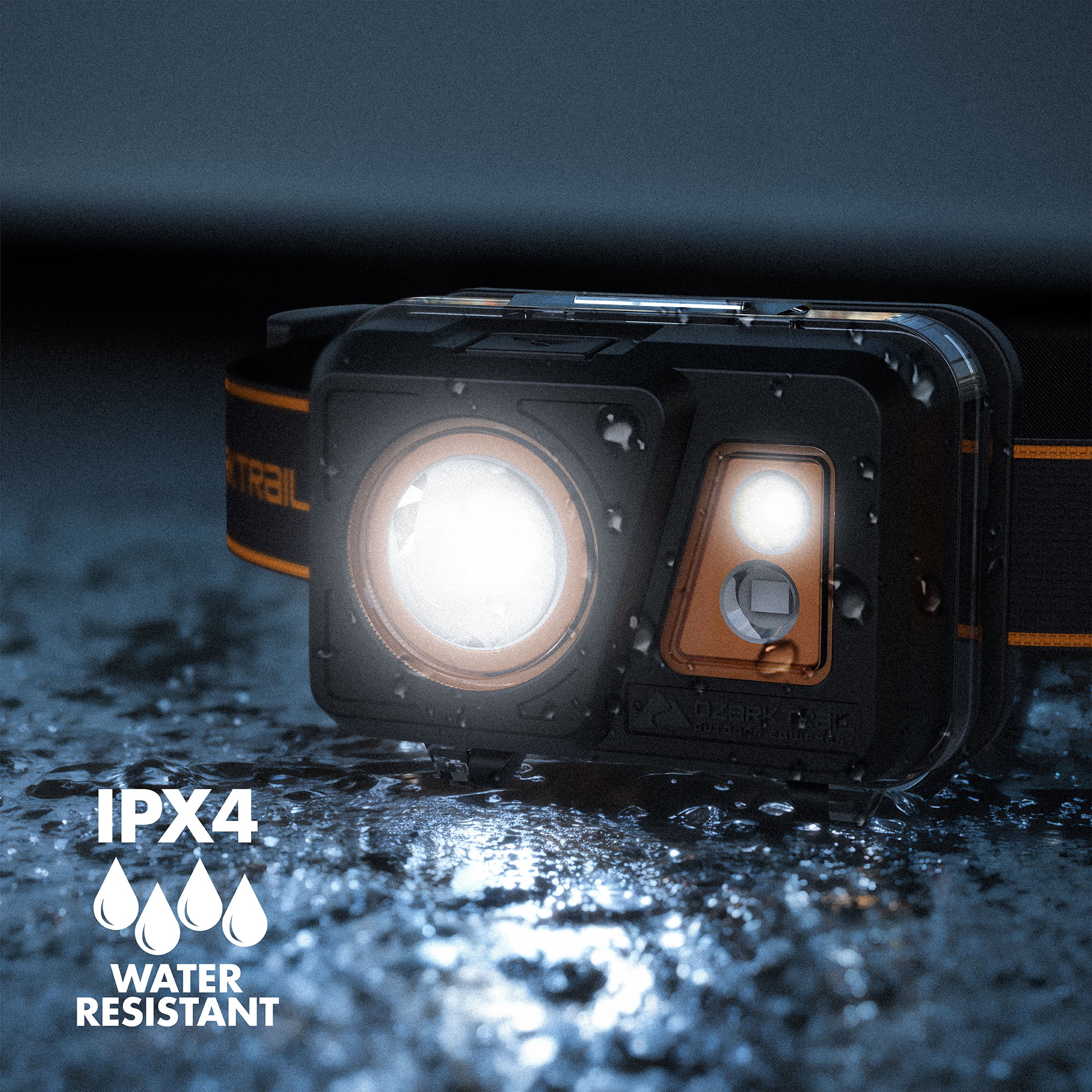 Ozark Trail 300 Lumen Multi-Color LED Headlamp 2-Pack with Red & Green Night Vision, Batteries Included