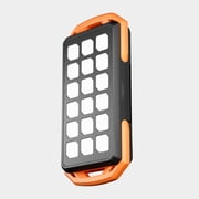 ToughTested 10000mAh Solar Power Bank, Dual Panel Portable Charger, 18W USB-C Fast Charging, LED Light, Rugged Waterproof for iPhone and Android