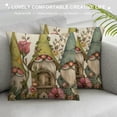 thumbnail image 3 of Qinduosi Spring Gnomes Pillow Covers Flower Let Spring Throw Pillowcase Home Sofa Bedroom Decor Cushion Case Farmhouse Seasonal Decorations White, 3 of 5
