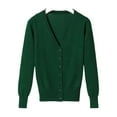 thumbnail image 2 of Suéter Cárdigan Qarigey Algodón Verde Negruzco 3XL, 2 of 6