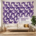 thumbnail image 4 of XaaKee Tapestry Wall Hanging, Purple Butterflies Vintage Nature Tapestry, High-Quality Polyester Tapestry For Bedroom, Perfect For Living Room And Bedroom Decor, 60x40Inch, 4 of 9