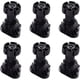 thumbnail image 1 of Crday 6 Piezas Pie de Gabinete Altura de Plástico Muebles Patas de Armario Pies Ajustables, 1 of 5