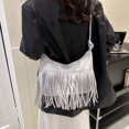 thumbnail image 5 of Women Shoulder Bag Fashion New Pattern Tassel Decoration Retro Casual Large Capacity Zipper Practical Messenger Bag, 5 of 5