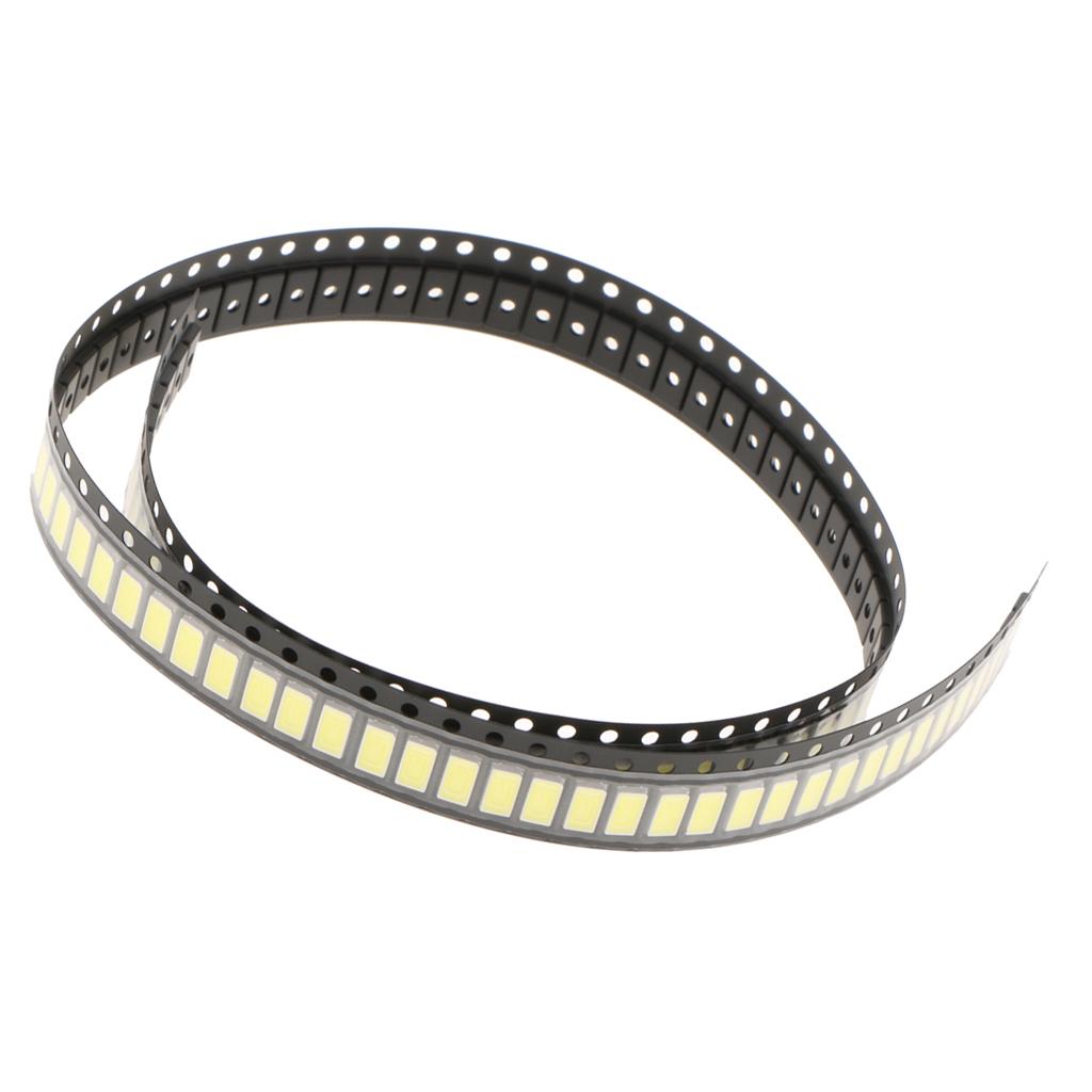 Aexit 100pcs Diodi LED SMD 5730, Bianco 6000K, DC 3-3.4V 150mA, 0.5W, Per Componenti Elettronici E Illuminazione