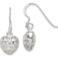 thumbnail image 1 of Sterling Silver Heart Dangle Earrings (25.8 X 10.3) Made In Thailand qe14585, 1 of 5