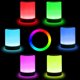 thumbnail image 2 of Lámpara de noche, luz de noche LED para niños con control táctil, recargable por USB y que cambia de color, lámpara de mesa RGB regulable, lámparas de noche para dormitorio y sala de estar - Blanco cá, 2 of 5