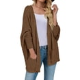 thumbnail image 2 of Viikei Cardigans for Women Plus Sizes Summer Cardigans for Women Womens Ladies Solid Open Front Soft Chunky Pocket Long Sleeve Coat Outerwear Cardigan, 2 of 6